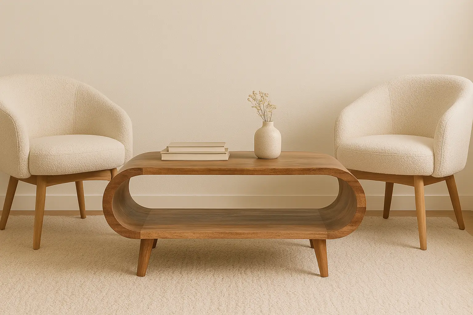 Amaya Nordic Style Oak-ish Coffee Table by HouseOfZazla