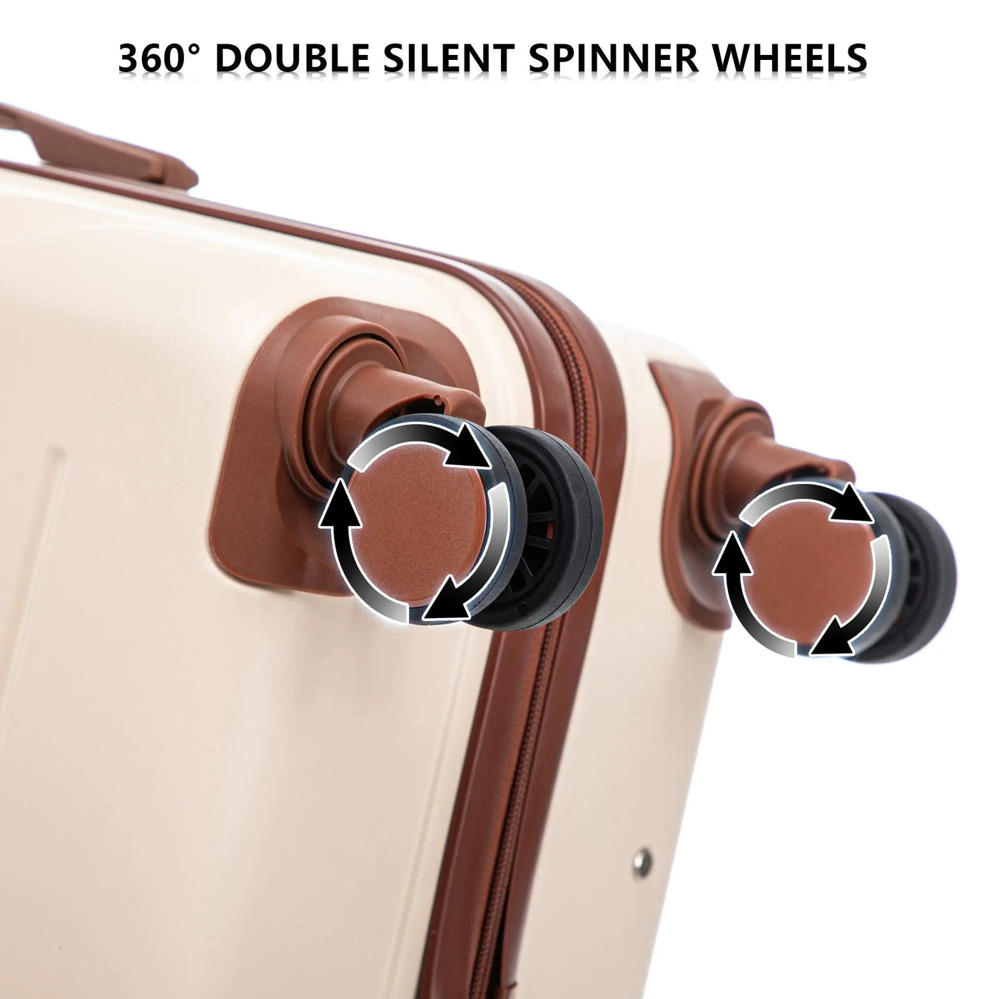 3 Pieces Set 20" / 24" / 28" Spinner Wheel Luggage With Combination Lock by HouseOfZazla