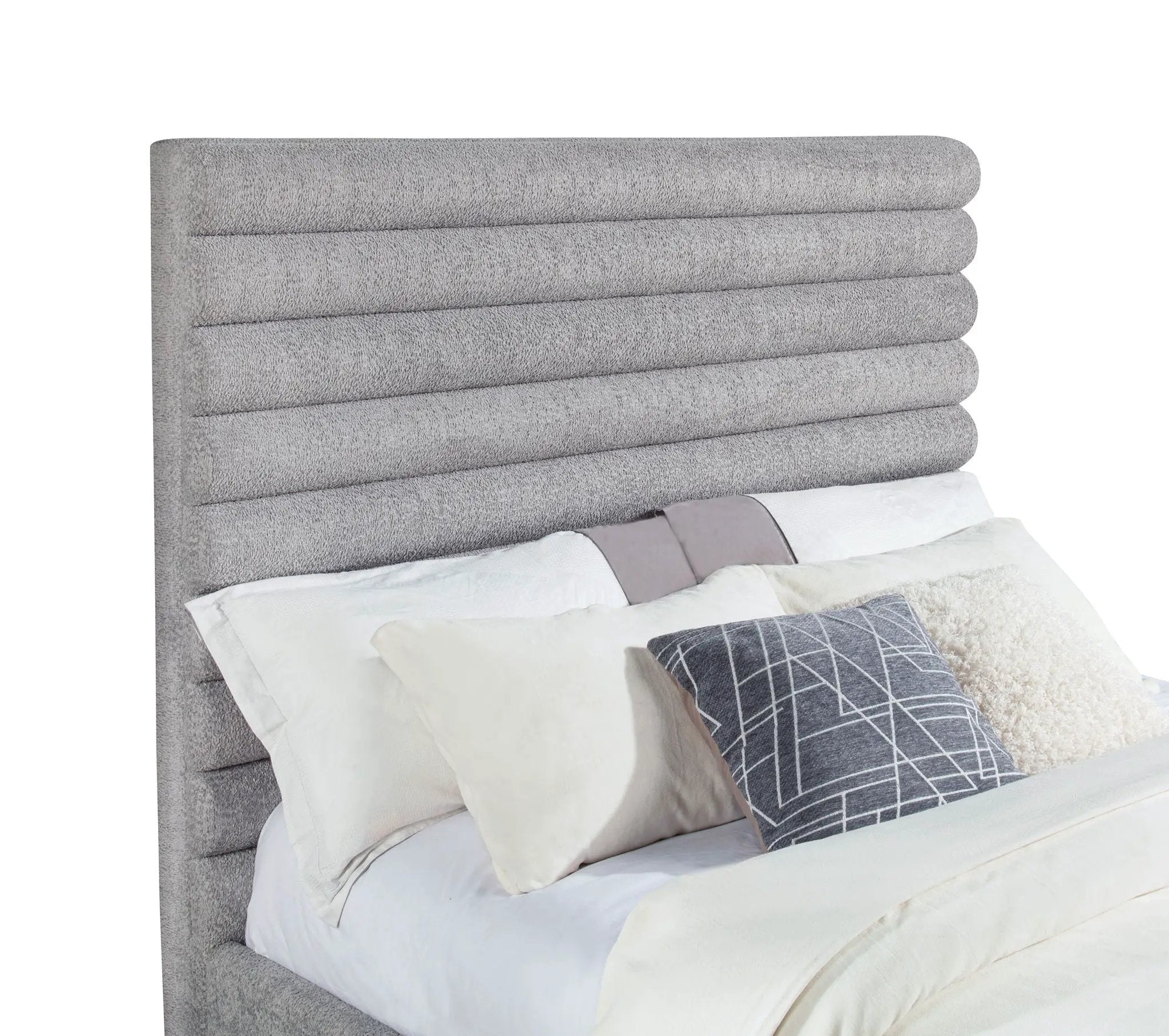 Patricia 58-inch Boucle Upholstered Queen Bed Grey by Unique Piece Furniture