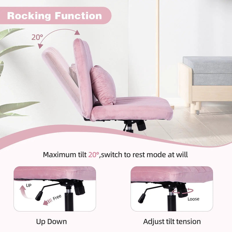 Criss Cross Office Chair With Adjustable Height, Ergonomic Design by HouseOfZazla