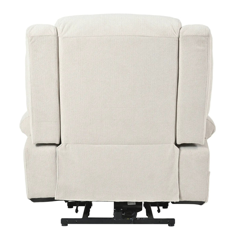 Power Lift Recliner Chair With Extended Footrest, Remote Control, Cup Holders, And Side Pockets by HouseOfZazla