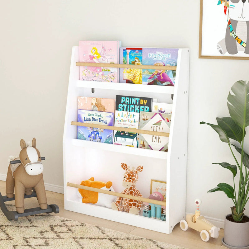 3 Tier Book Shelf, Compact Storage For Bedrooms by Unique Piece Furniture