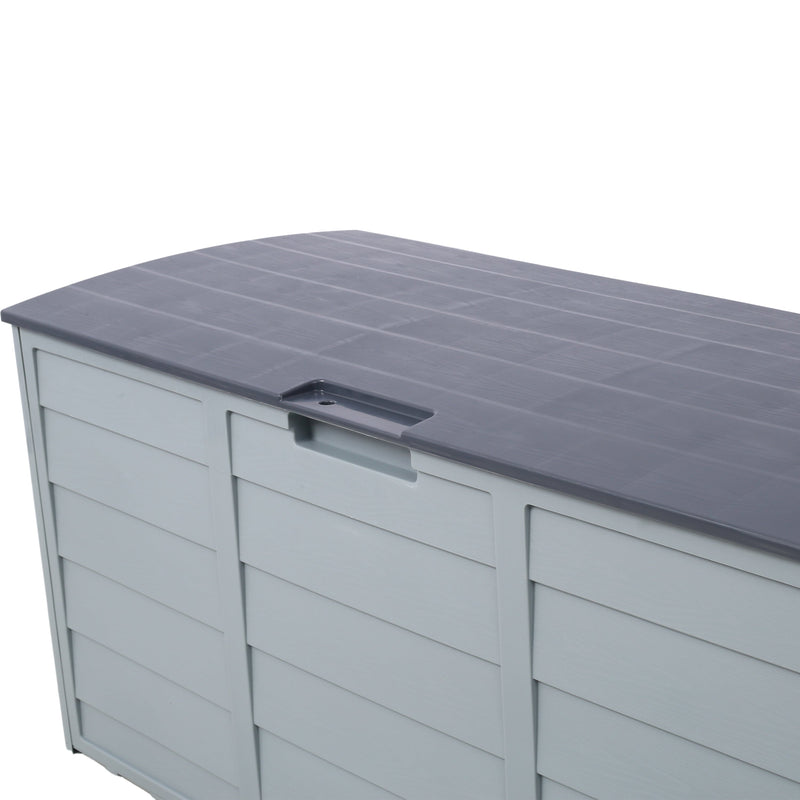 All Weather UV Pool Deck Box Storage Shed Bin with Wheels by HouseOfZazla