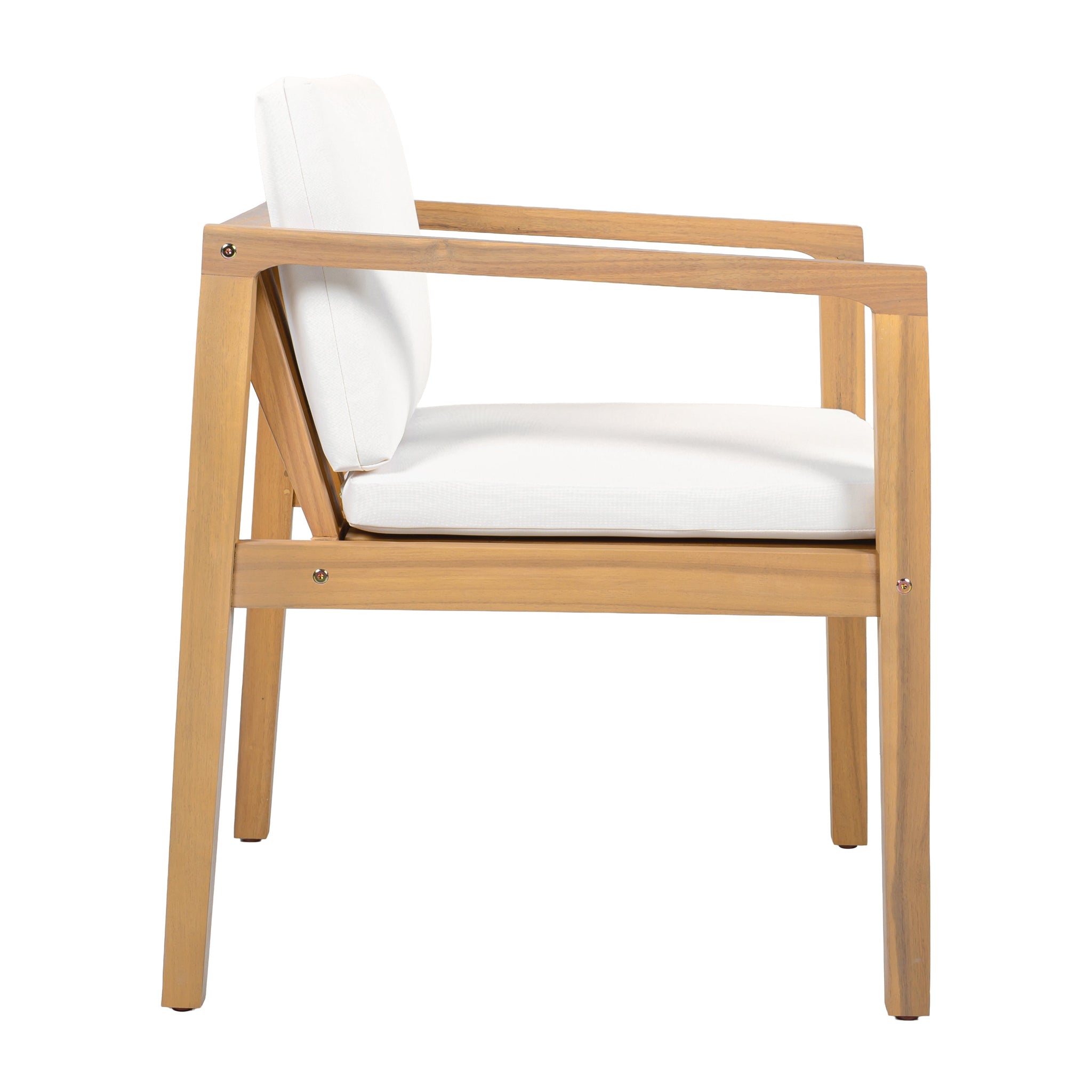 Outdoor Dining Chairs (Set of 2) with Acacia Wood Frame by HouseOfZazla