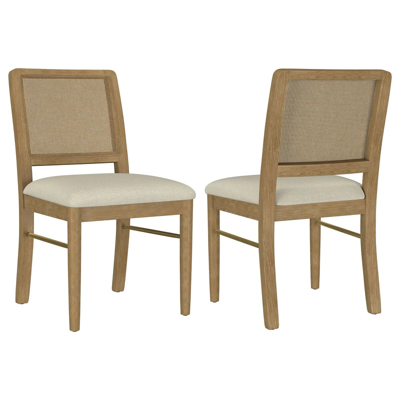Arini Rattan Cane Dining Side Chair Sand Wash (Set of 2) by Unique Piece Furniture