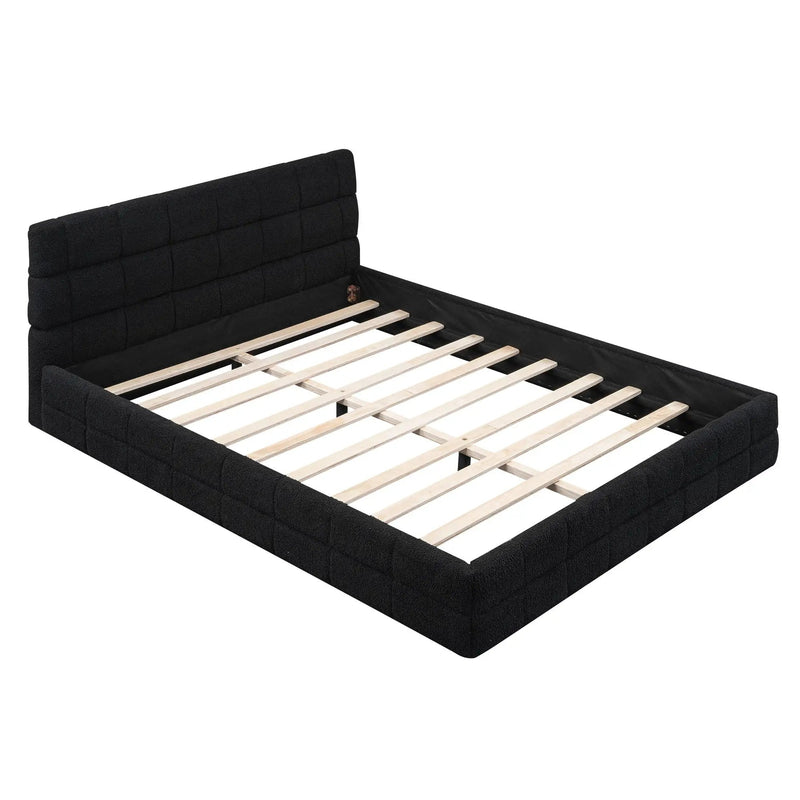 Upholstered Platform Bed With Headboard by Unique Piece Furniture