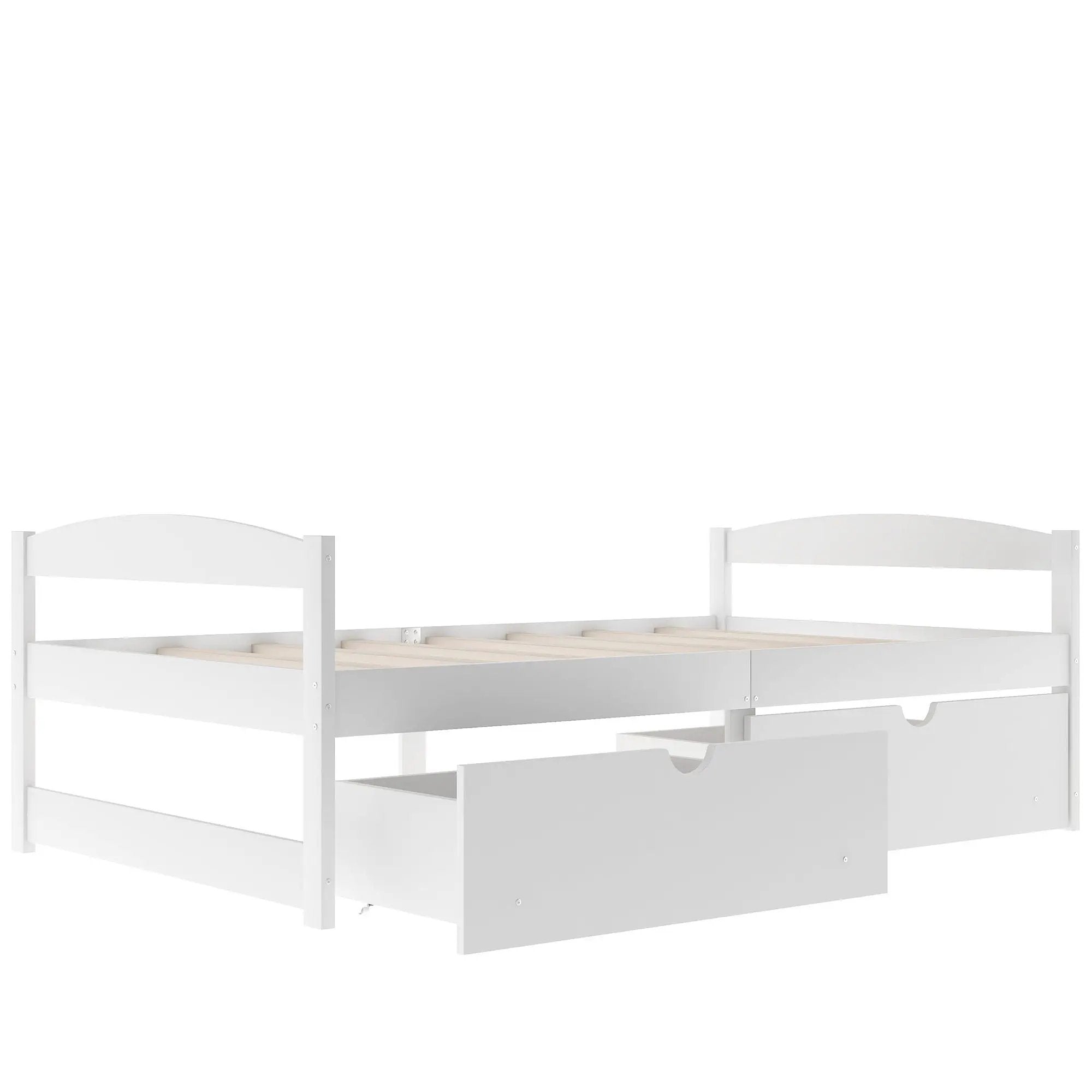 Platform Bed With 2 Drawers
