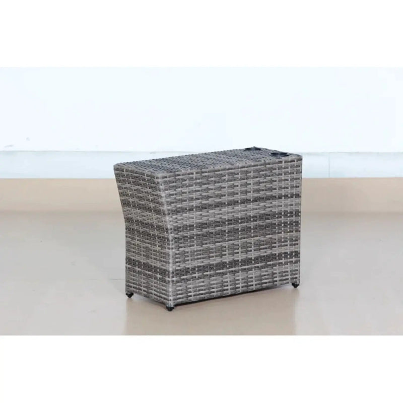 Shick Outdoor Side Table - Gray Mix by Unique Piece Furniture