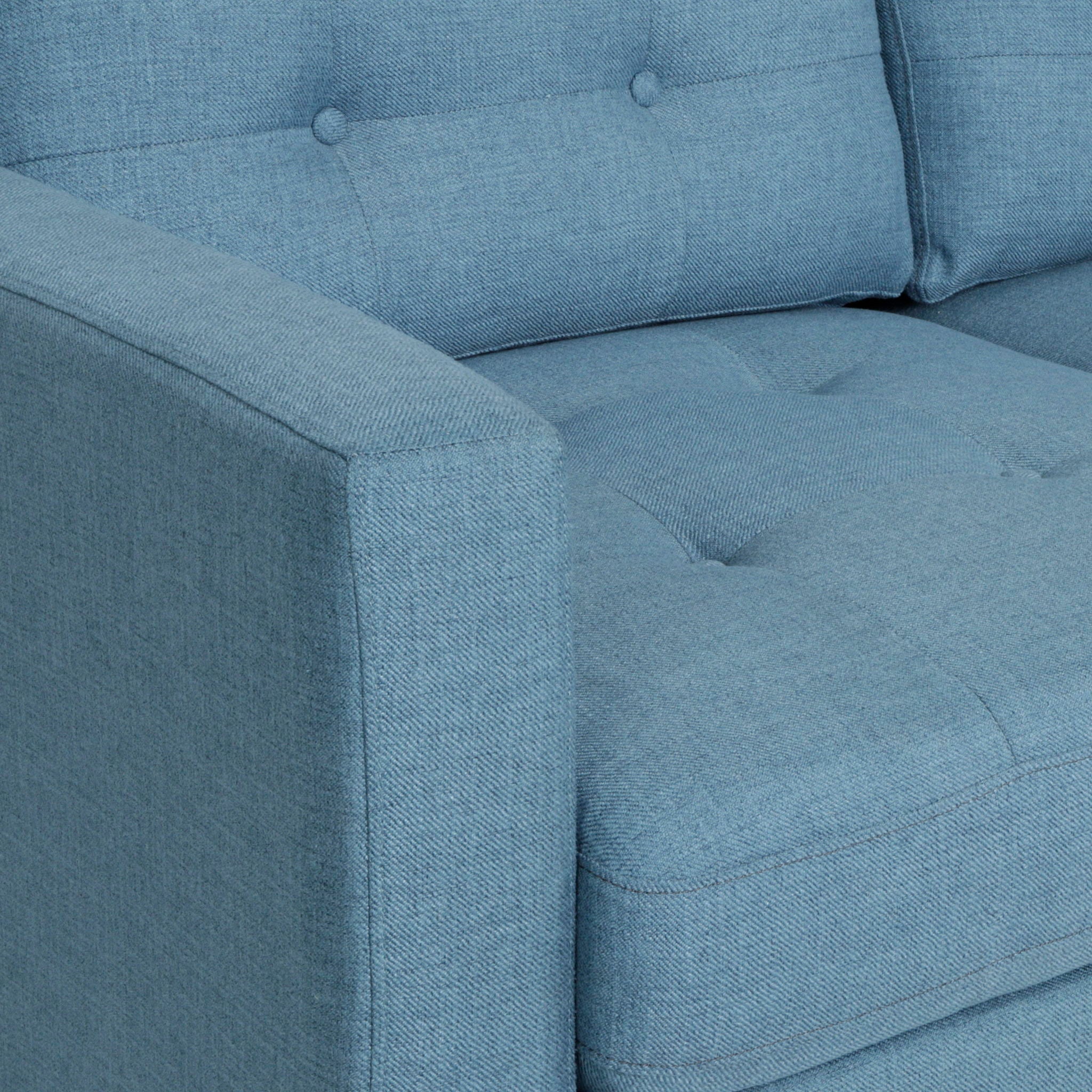 Jenny Contemporary Tufted Fabric 3 Seater Sofa by HouseOfZazla