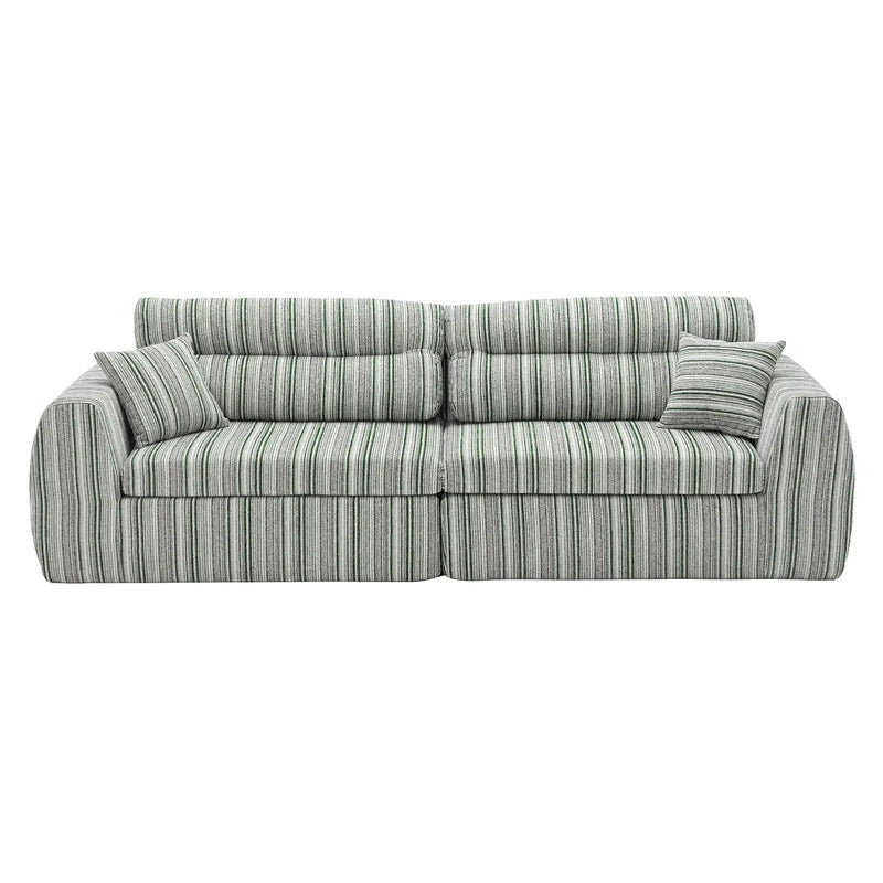 3 Seater, Couch With Throw Pillows For Living Room by Unique Piece Furniture