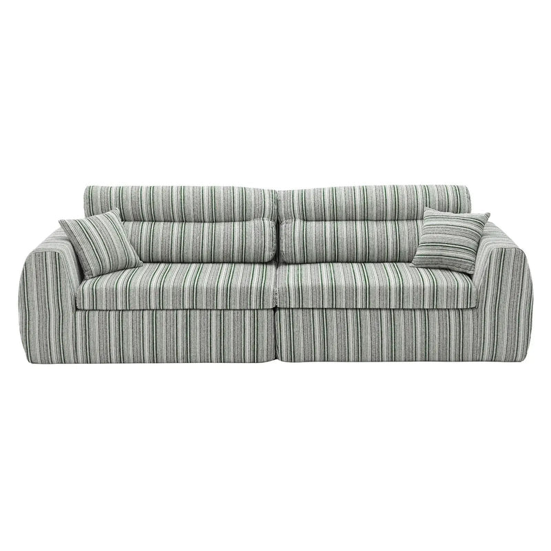 3 Seater, Couch With Throw Pillows For Living Room by HouseOfZazla