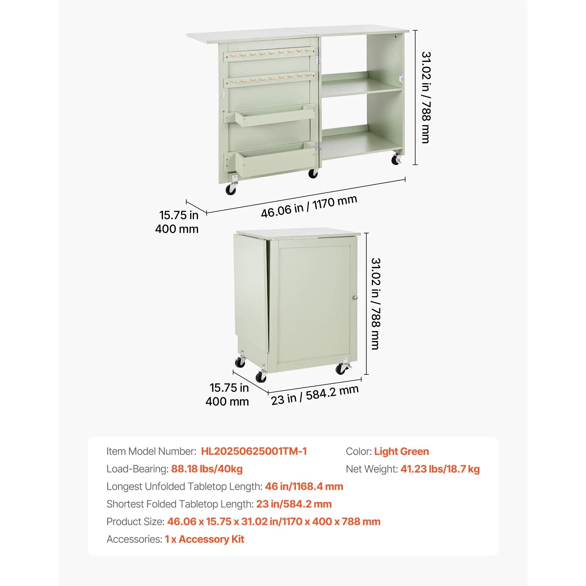 Folding Sewing Table: Multipurpose Craft Station by HouseOfZazla