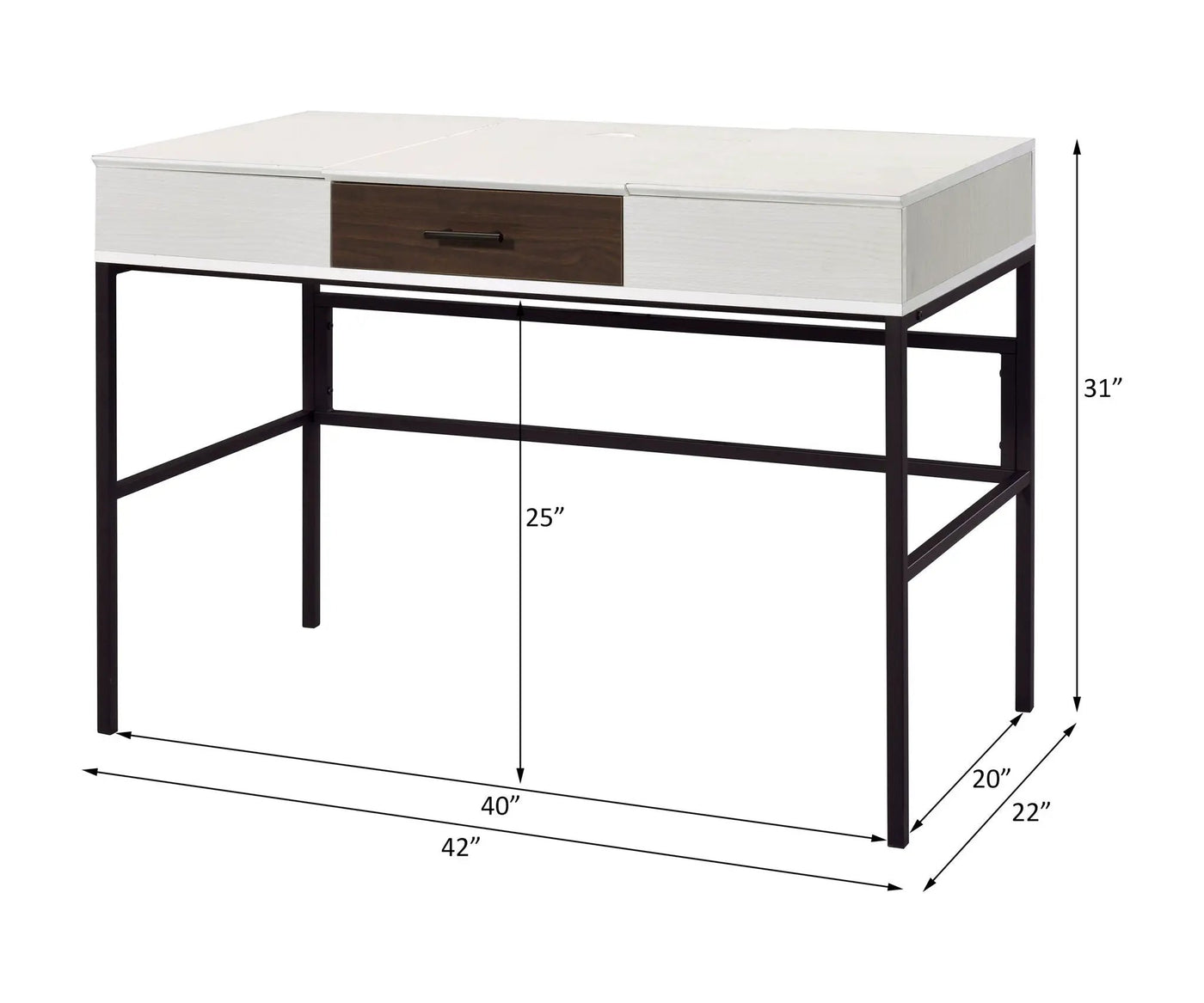 Verster - Writing Desk With USB by Unique Piece Furniture