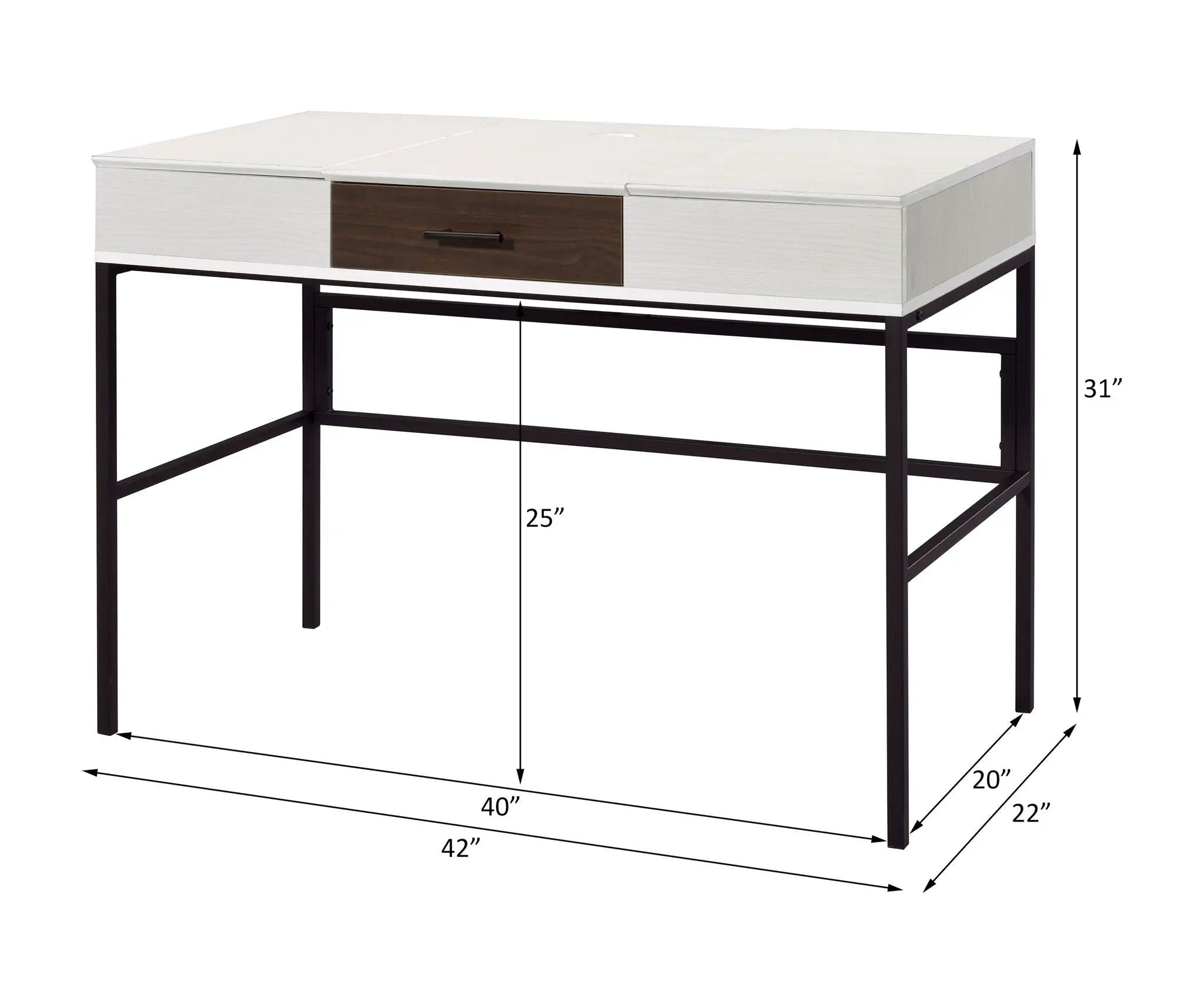 Verster - Writing Desk With USB by Unique Piece Furniture