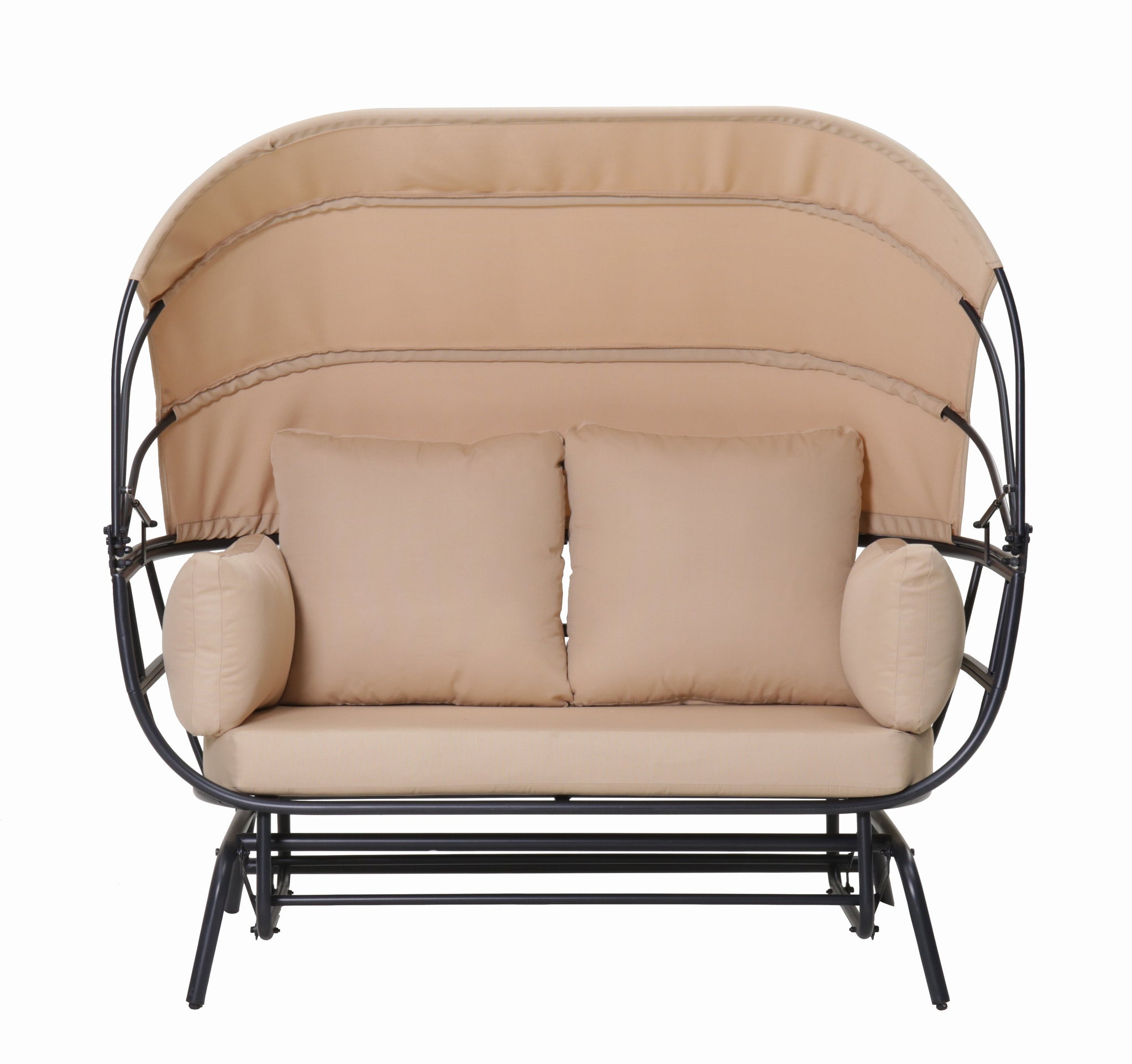 2-Person Outdoor Swing Chair with Adjustable Canopy by HouseOfZazla