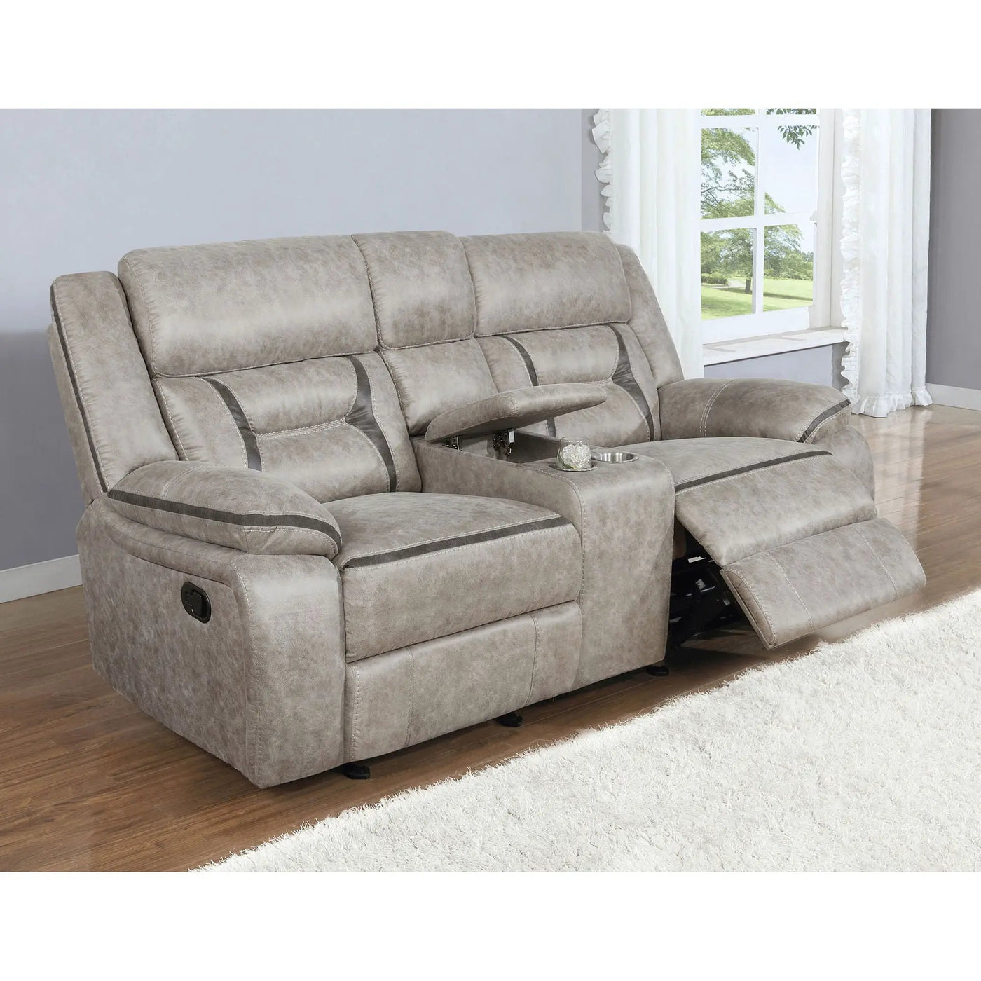 Brazelton - Glider Loveseat With Console by HouseOfZazla