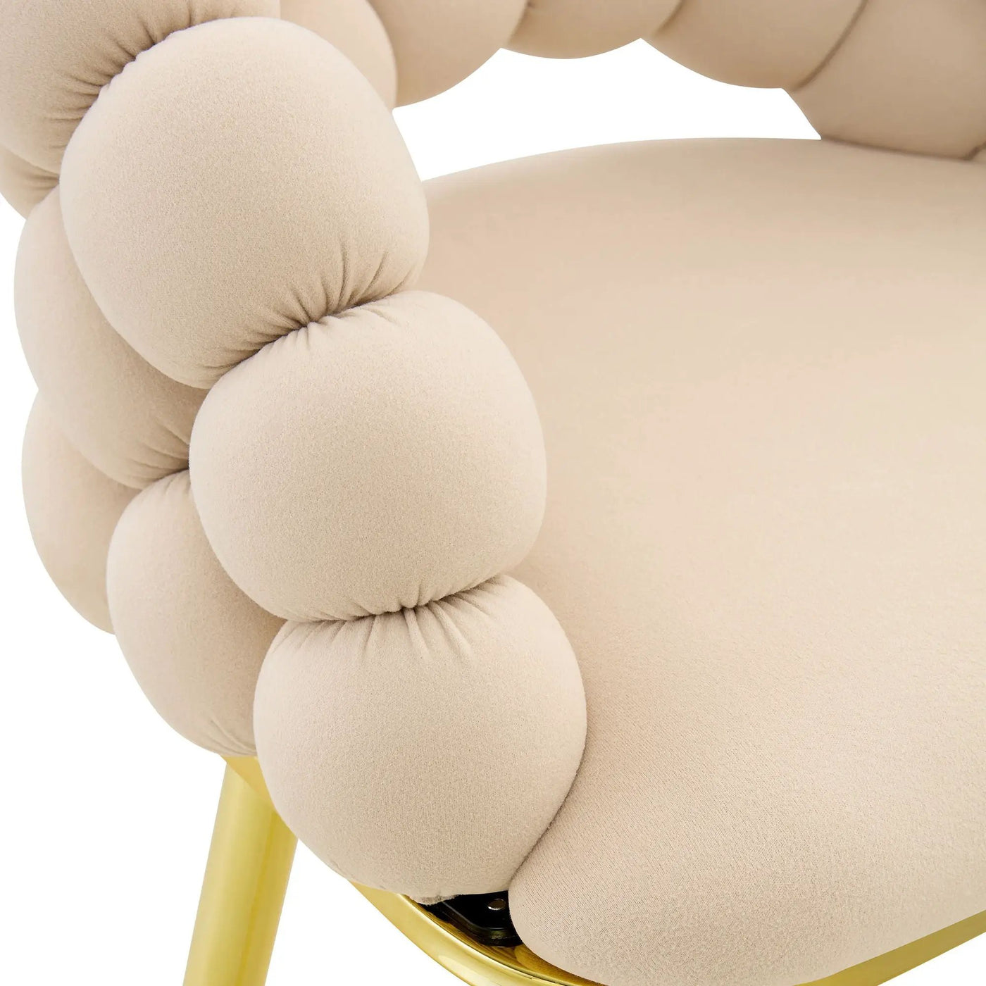 Bubble, Ball Chain Tufted Bar Chairs For Kitchen Island & Home Bar (Set of 2) by HouseOfZazla