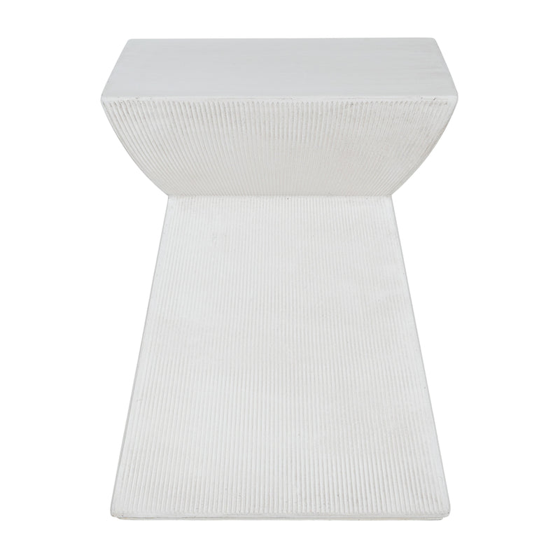 Antique-Textured Magnesium Oxide Outdoor Side Table by HouseOfZazla