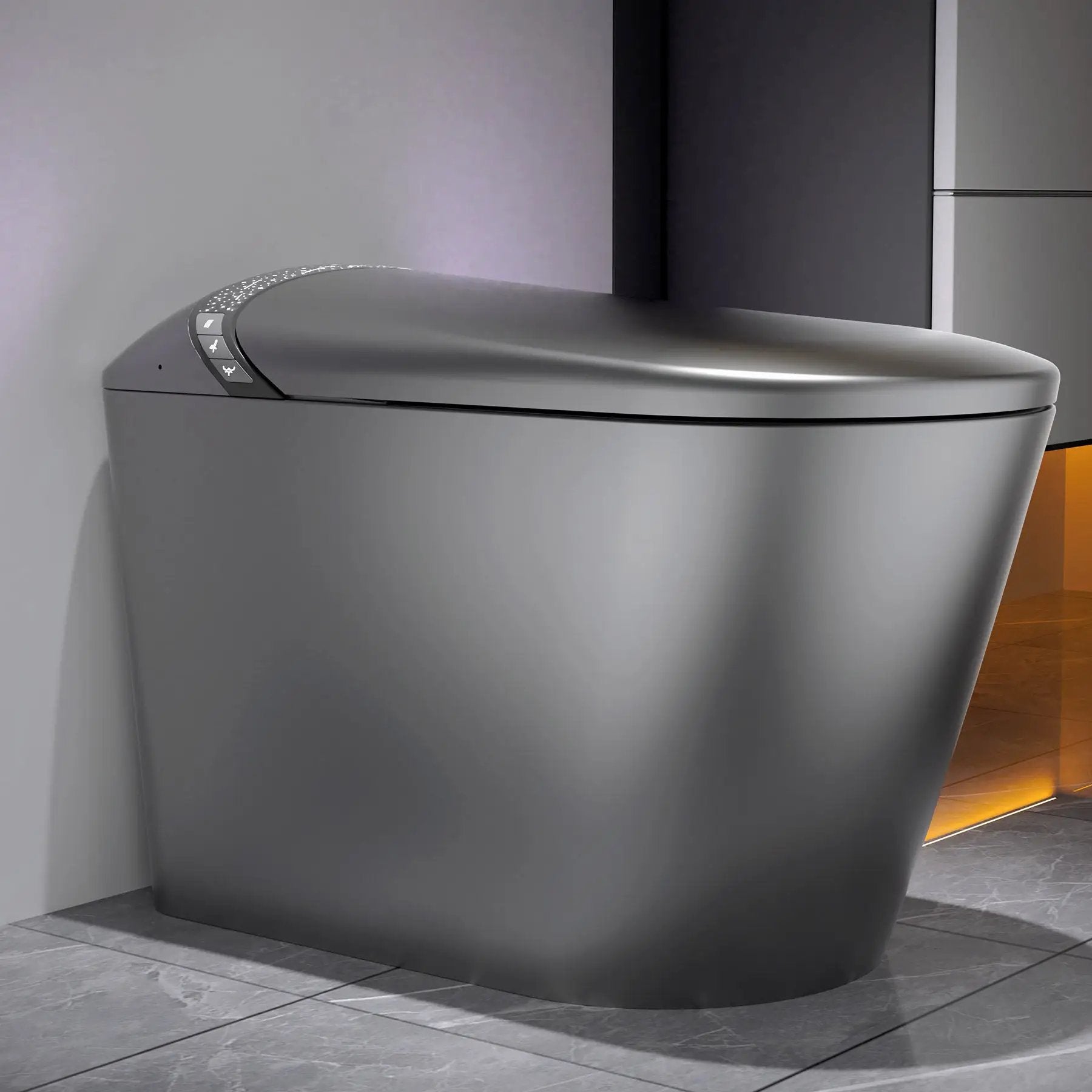 Starry Night Light Smart Toilet with Built-In Bidet by HouseOfZazla