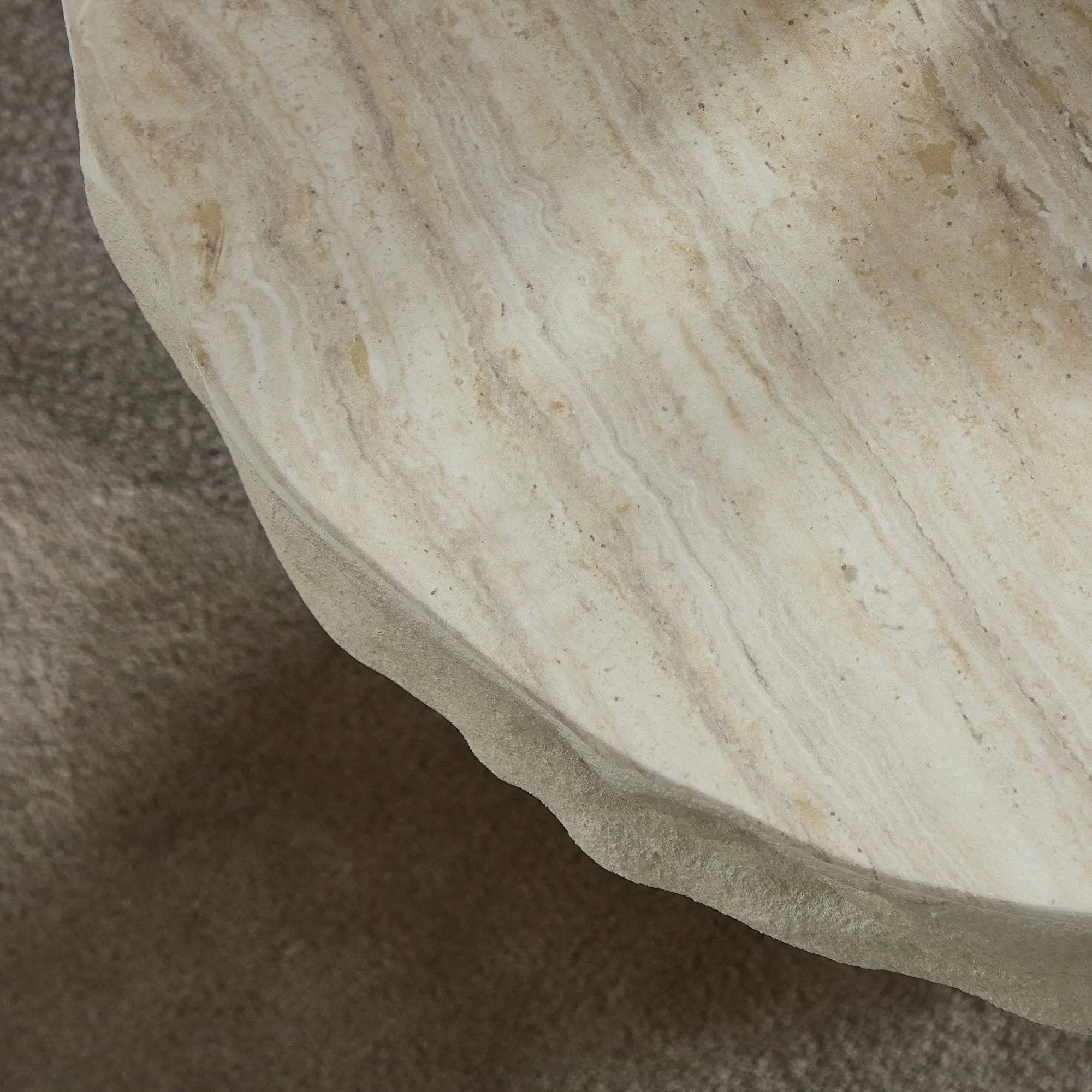 23.82 Inch Faux Mars Textural Patterns Coffee Table by HouseOfZazla
