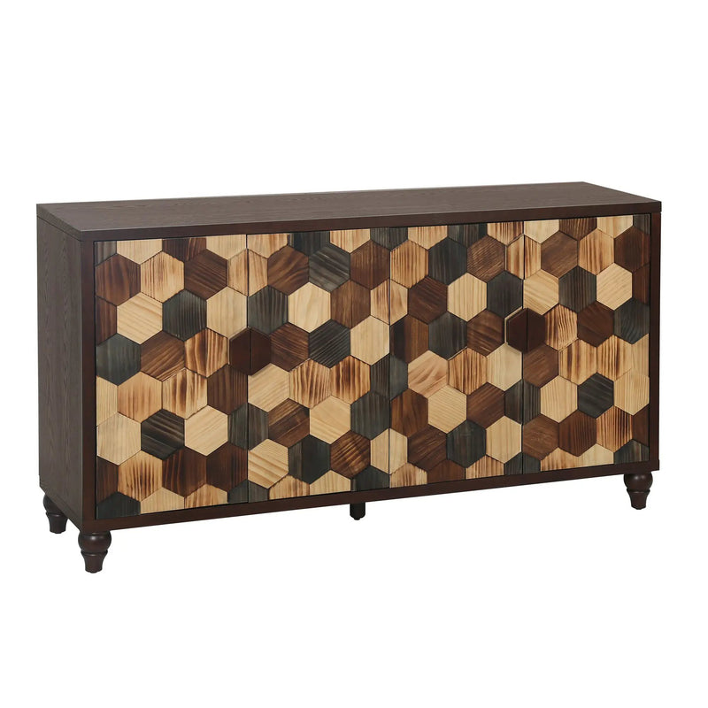 59.8" Sideboard With Honeycomb Pattern by HouseOfZazla