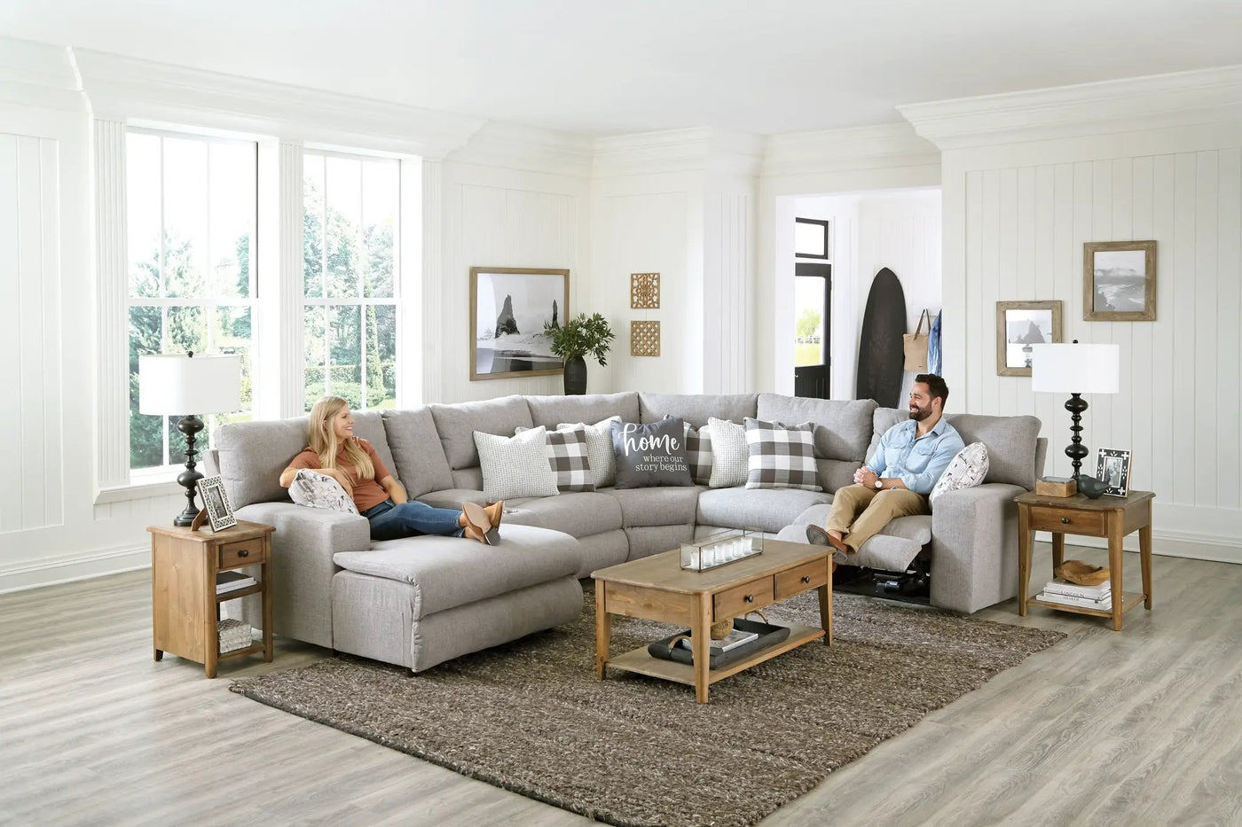 Rockport - Reclining Sectional by Unique Piece Furniture