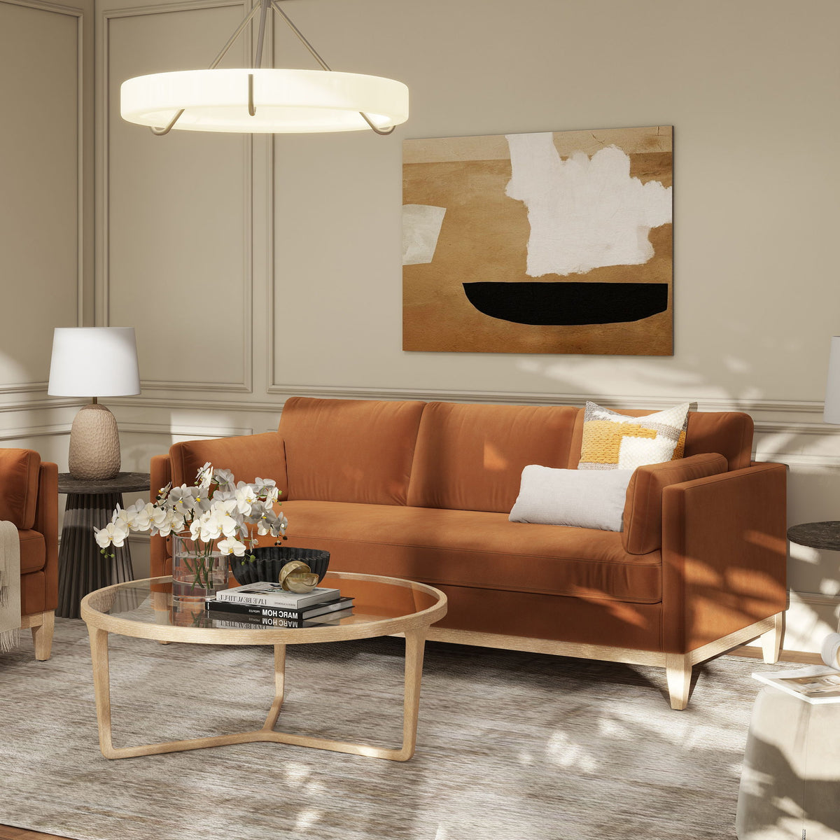 Modern Farmhouse Sofa with Performance Upholstery - Multiple Colors, photo 18 of 40