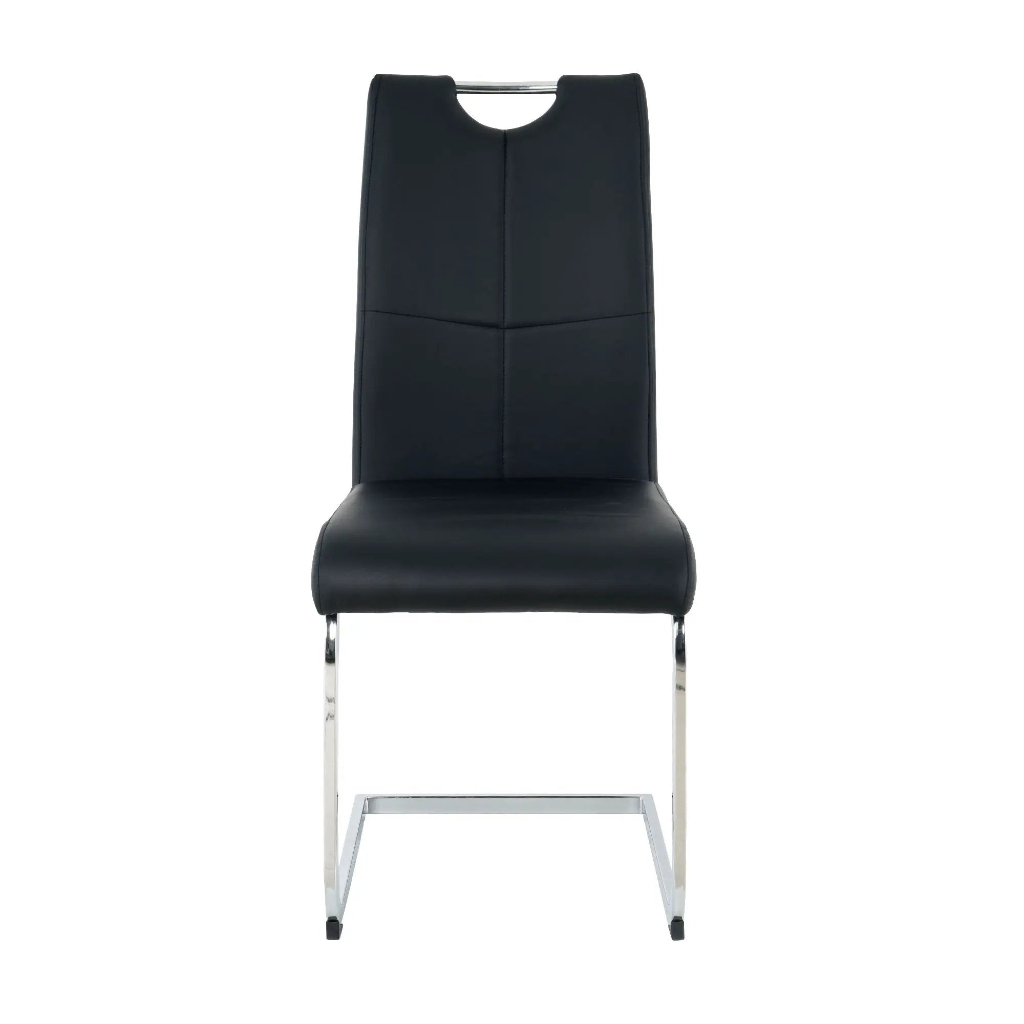 Modern Dining Chairs With Padded Seat And Metal Legs by HouseOfZazla