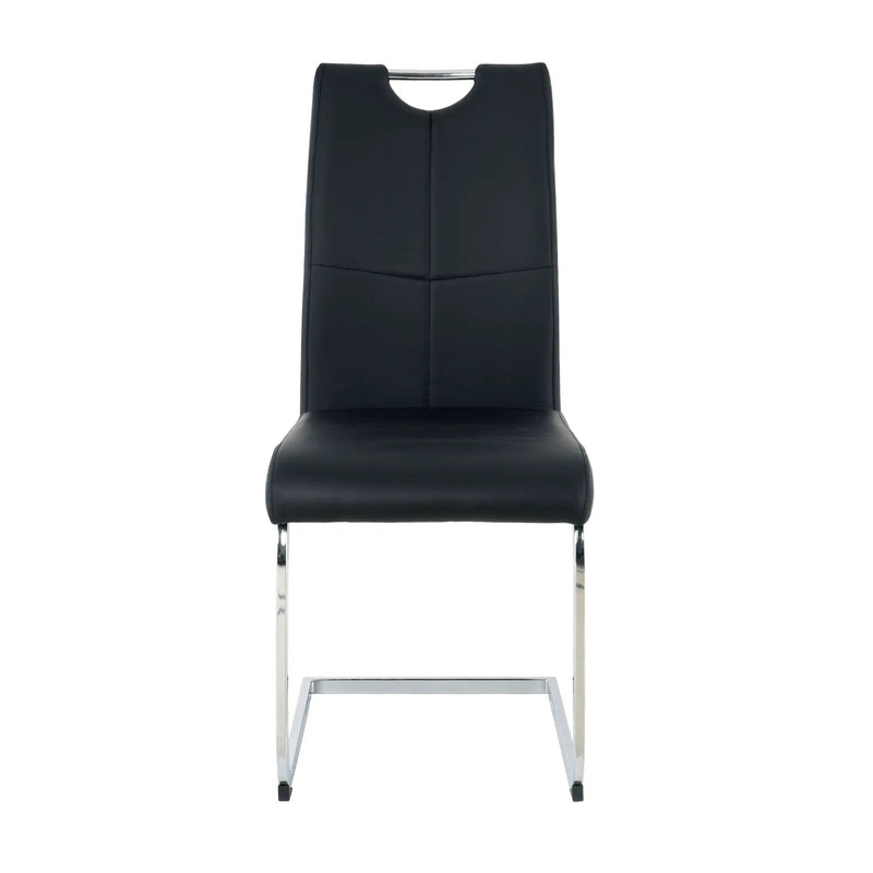 Modern Dining Chairs With Padded Seat And Metal Legs by HouseOfZazla