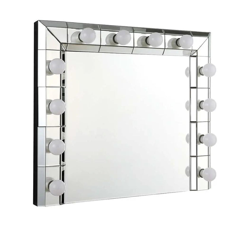Dominic - 28" Accent Mirror - Mirrored by Unique Piece Furniture
