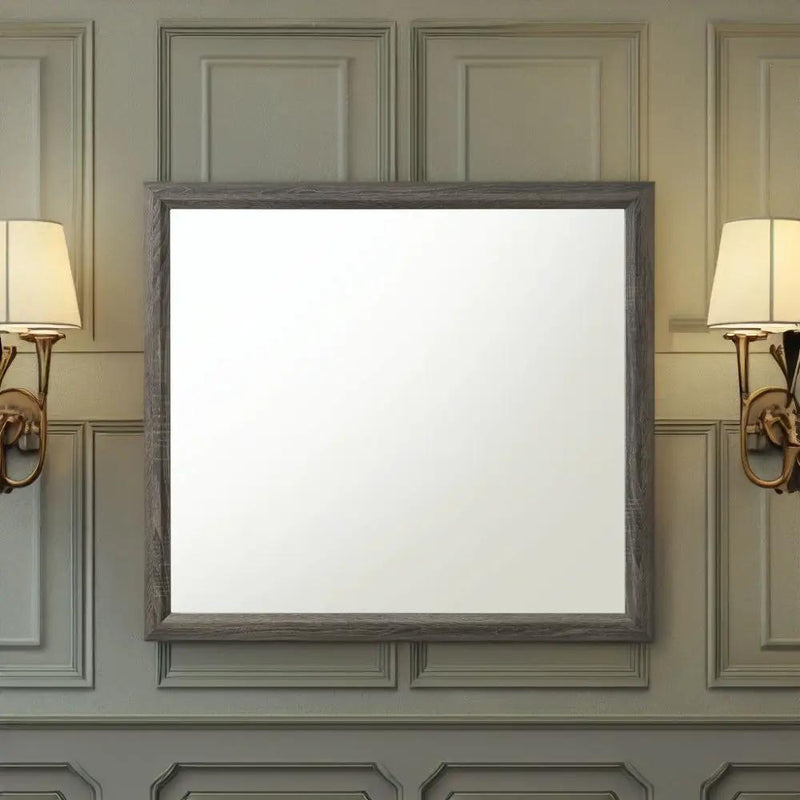 Valdemar - Mirror - Weathered Gray by Unique Piece Furniture