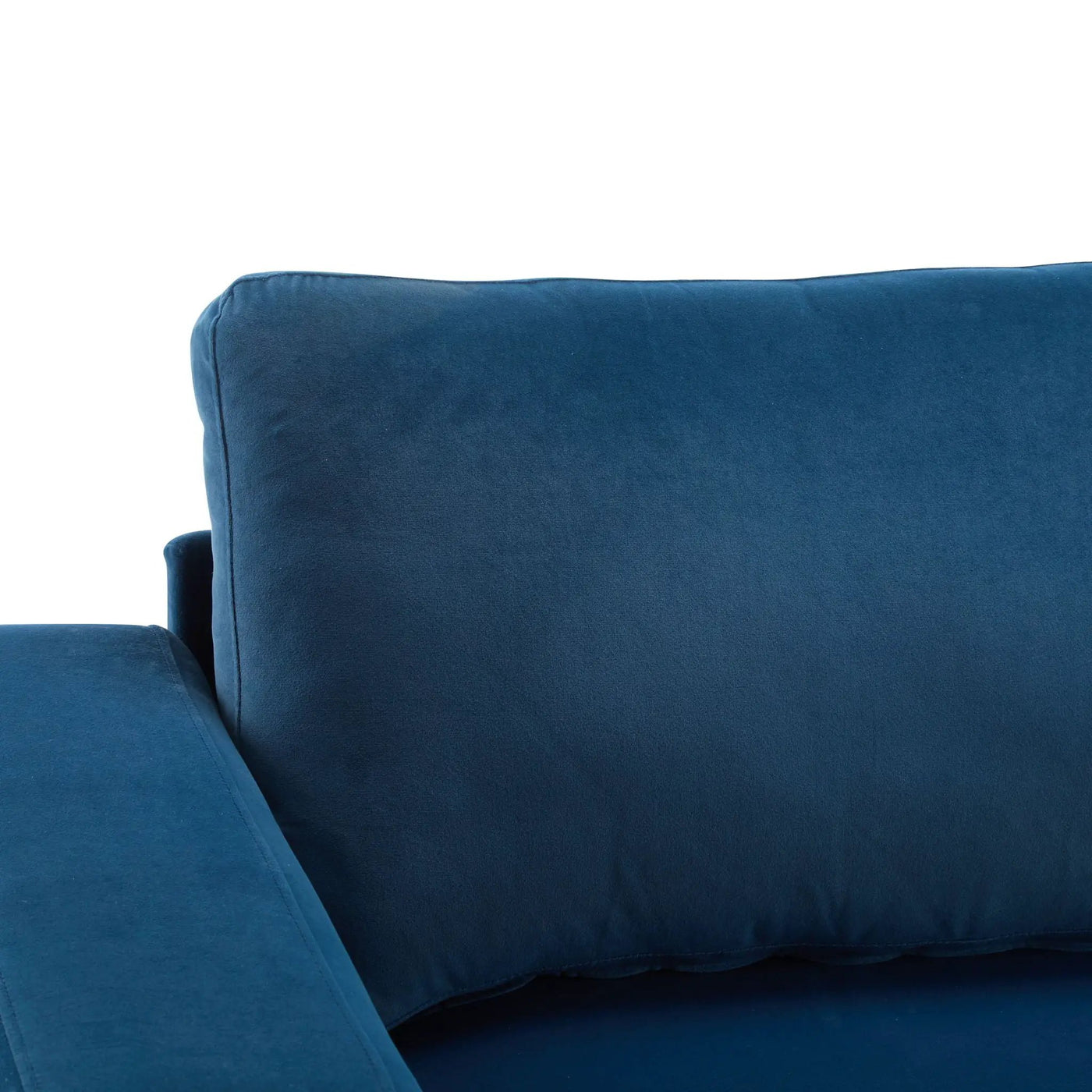 Modern Square Arm Sofa With Soft Fabric Upholstery, Deep Cushions by HouseOfZazla
