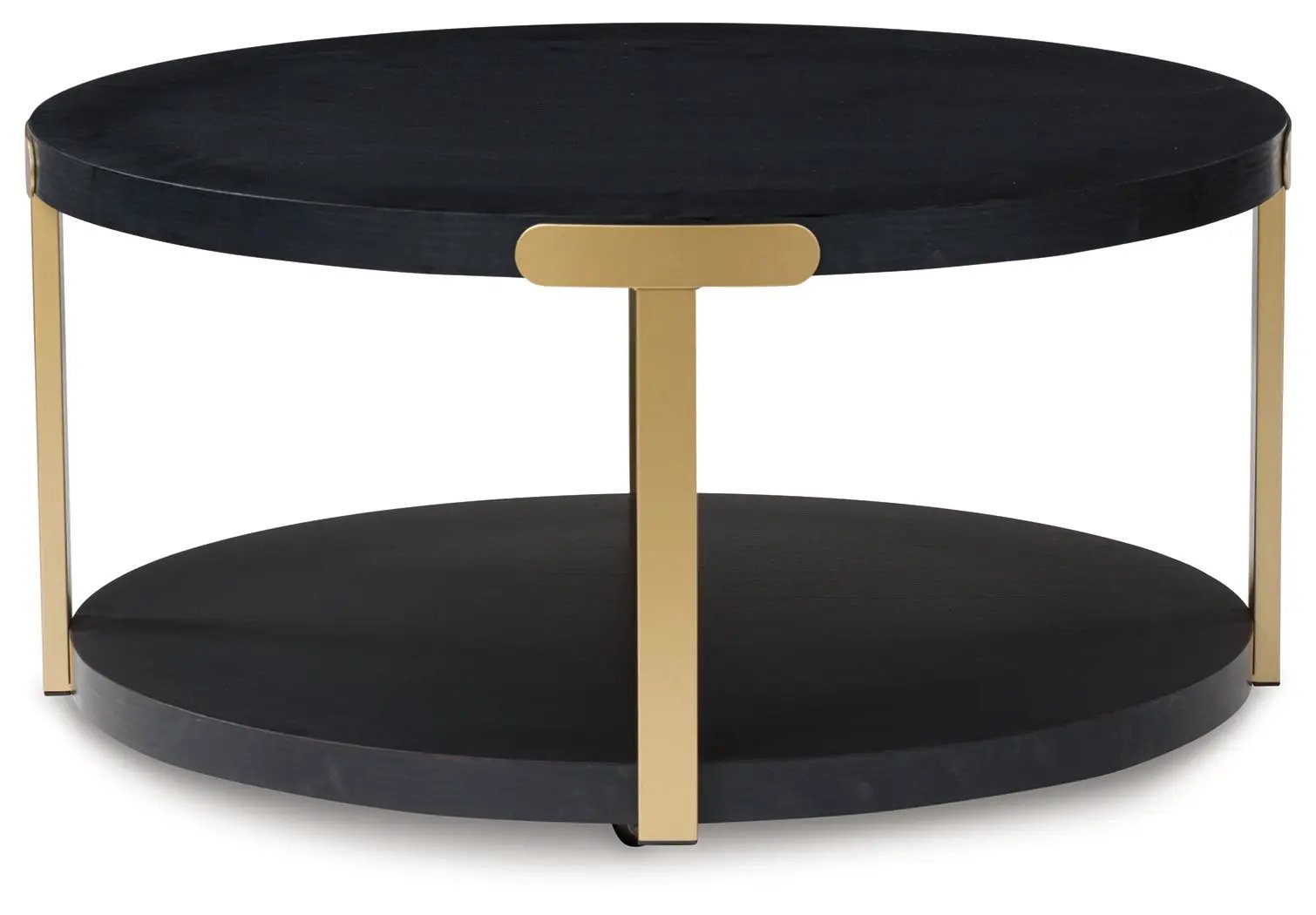 Shylore - Occasional Table Set (Set of 3) - Black / Brass Finish by Unique Piece Furniture
