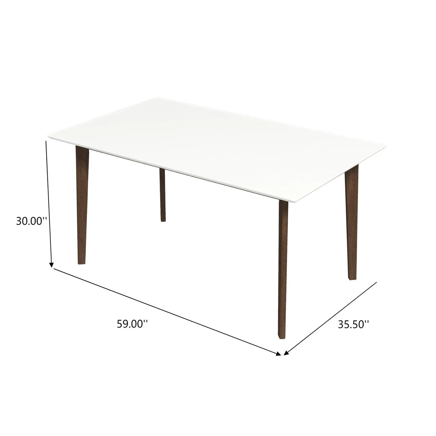 Levi - Modern Style Rectangular Dining Kitchen Table by HouseOfZazla