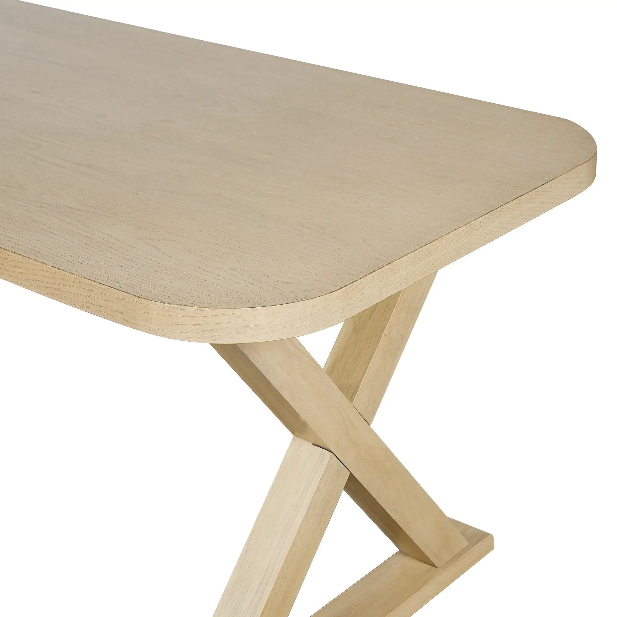 Natural Oak Veneer Dining Table by HouseOfZazla