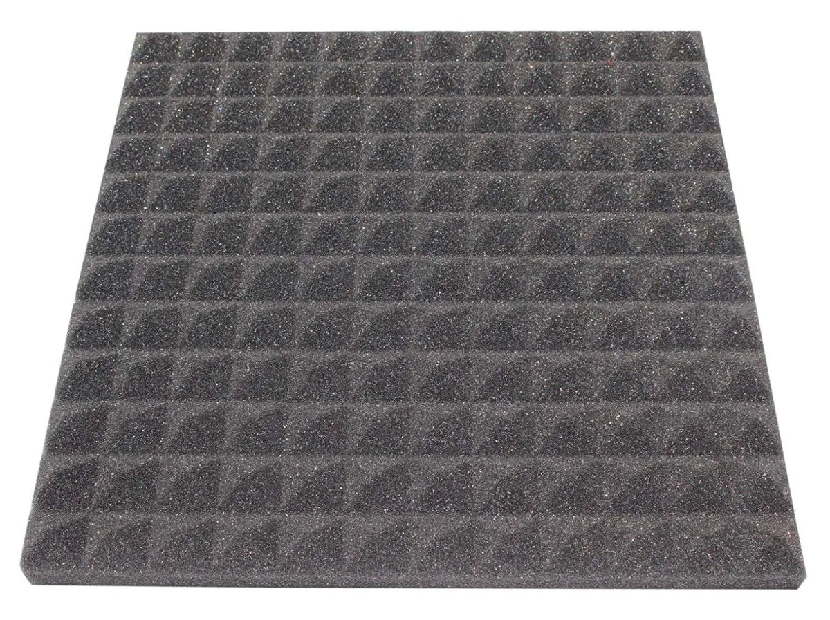 1 Inch Acoustic Foam Pyramid Style Panels - 13 Color Options by SoundAssured