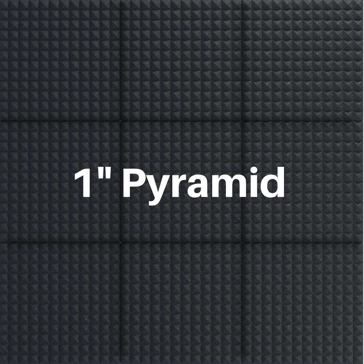 1 Inch Acoustic Foam Pyramid Style Panels - 13 Color Options by SoundAssured
