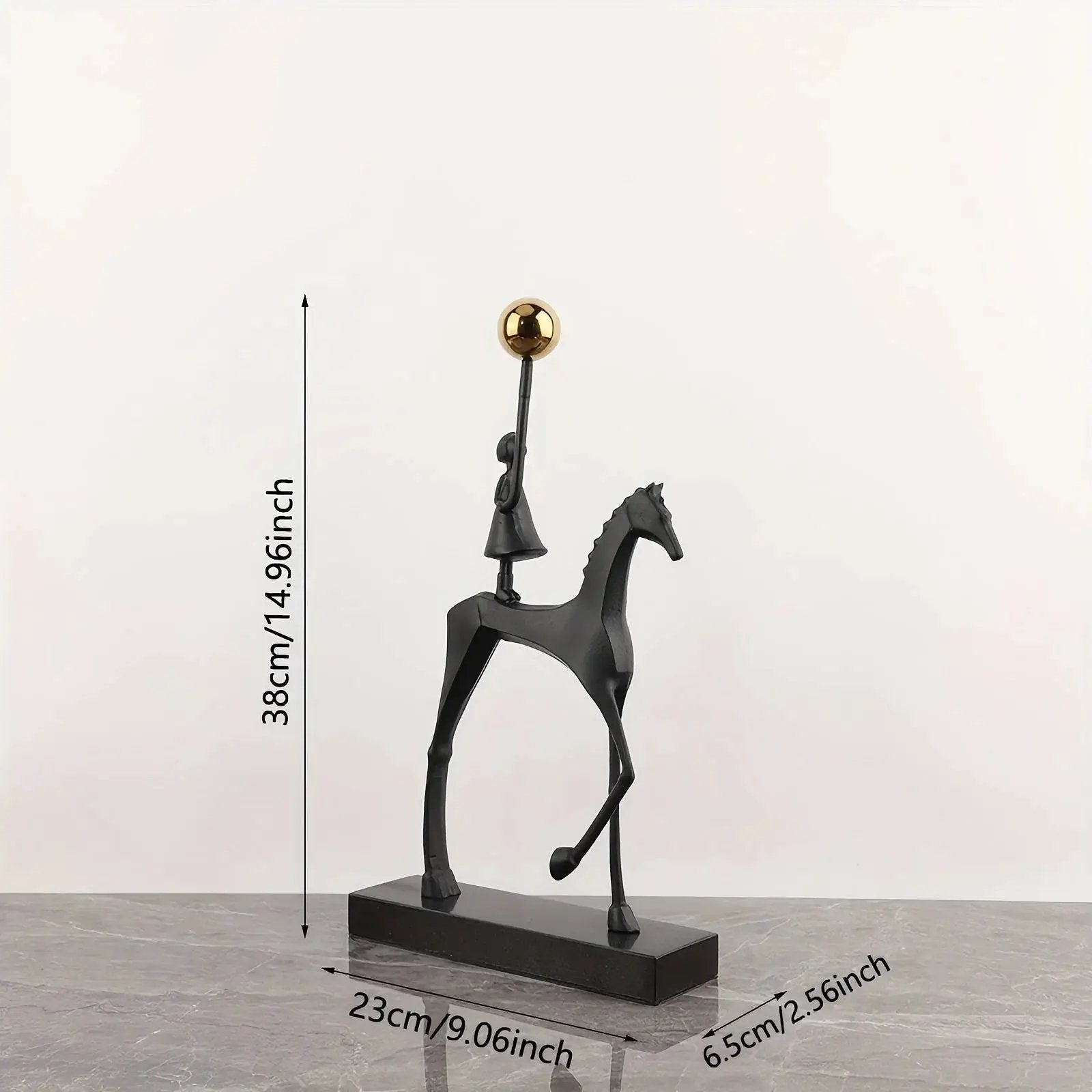 1pc Creative Cast Iron Metal Horse Ornament Home Living Room Luxury Decorative TV Cabinet Bar Tabletop Decoration by House Of Avana