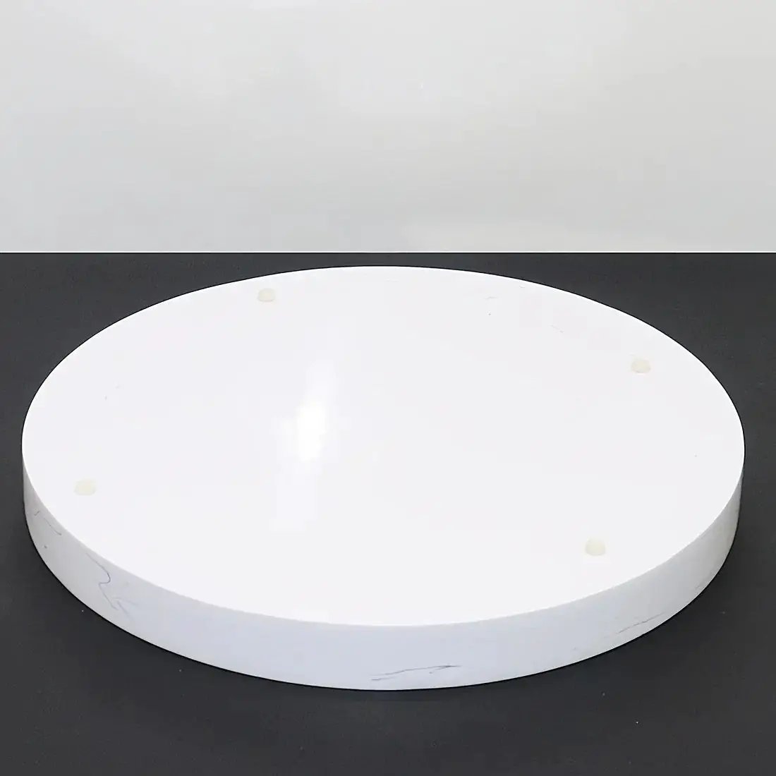 1pc Elegant Black Circular Resin Tray - 27.43cm Hand-Polished, Multi-Purpose Vanity Organizer for Bathroom, Kitchen & Bedroom Decor - Ideal for Jewelry, Keys & Accessories Storage by House Of Avana