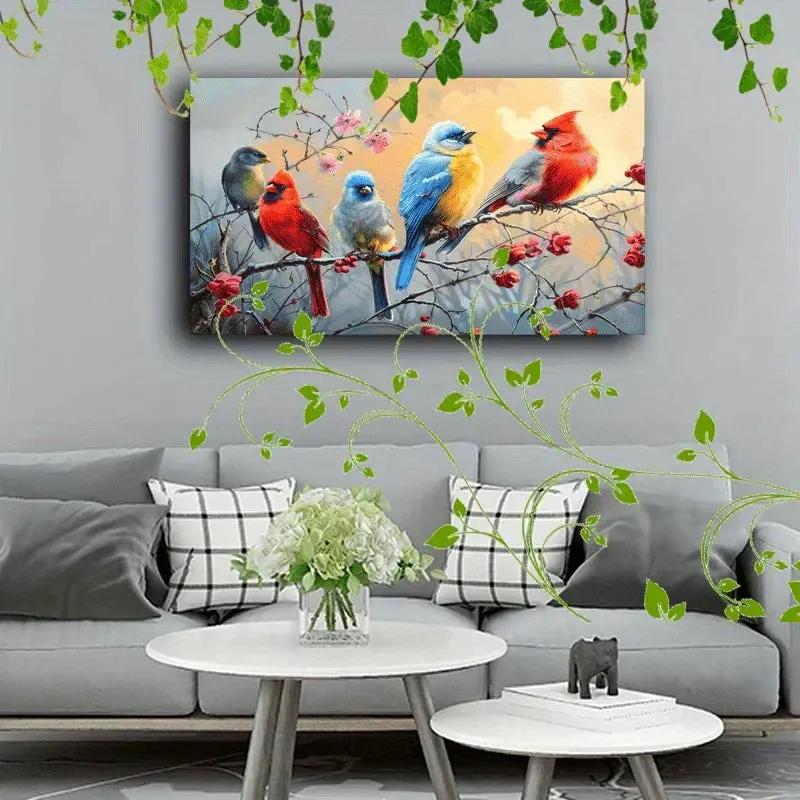 Canvas Painting - Colorful Wooden by House Of Avana