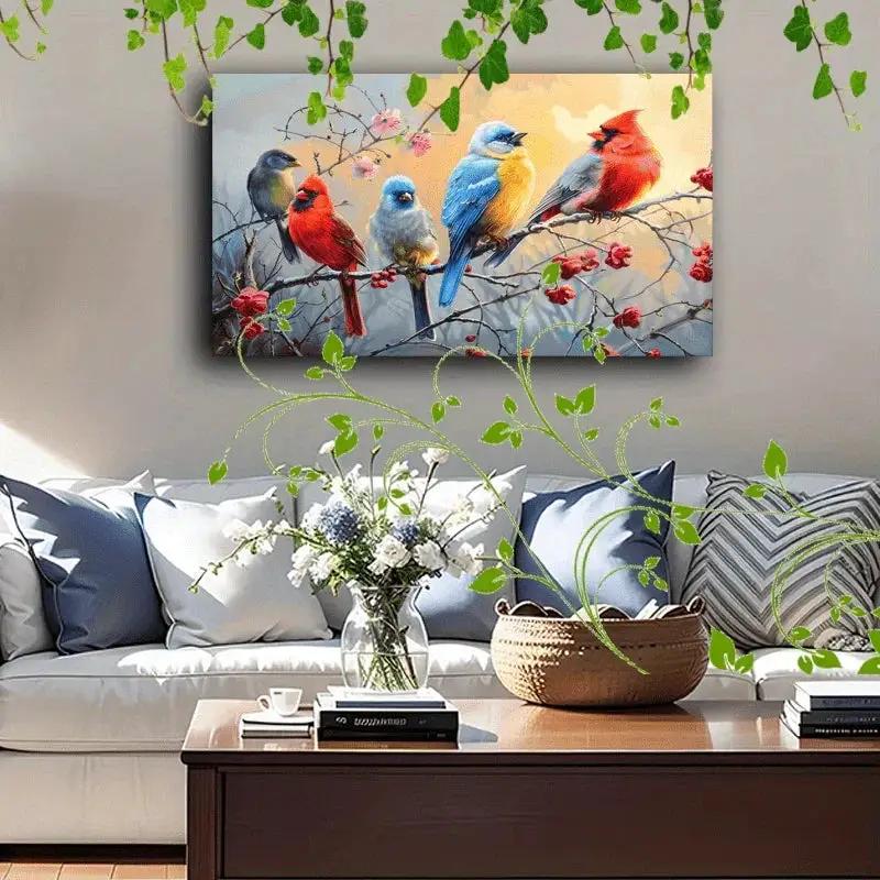 Canvas Painting - Colorful Wooden by House Of Avana
