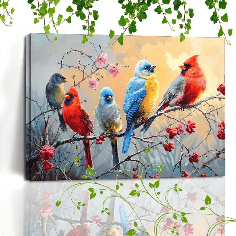 Canvas Painting - Colorful Wooden by House Of Avana