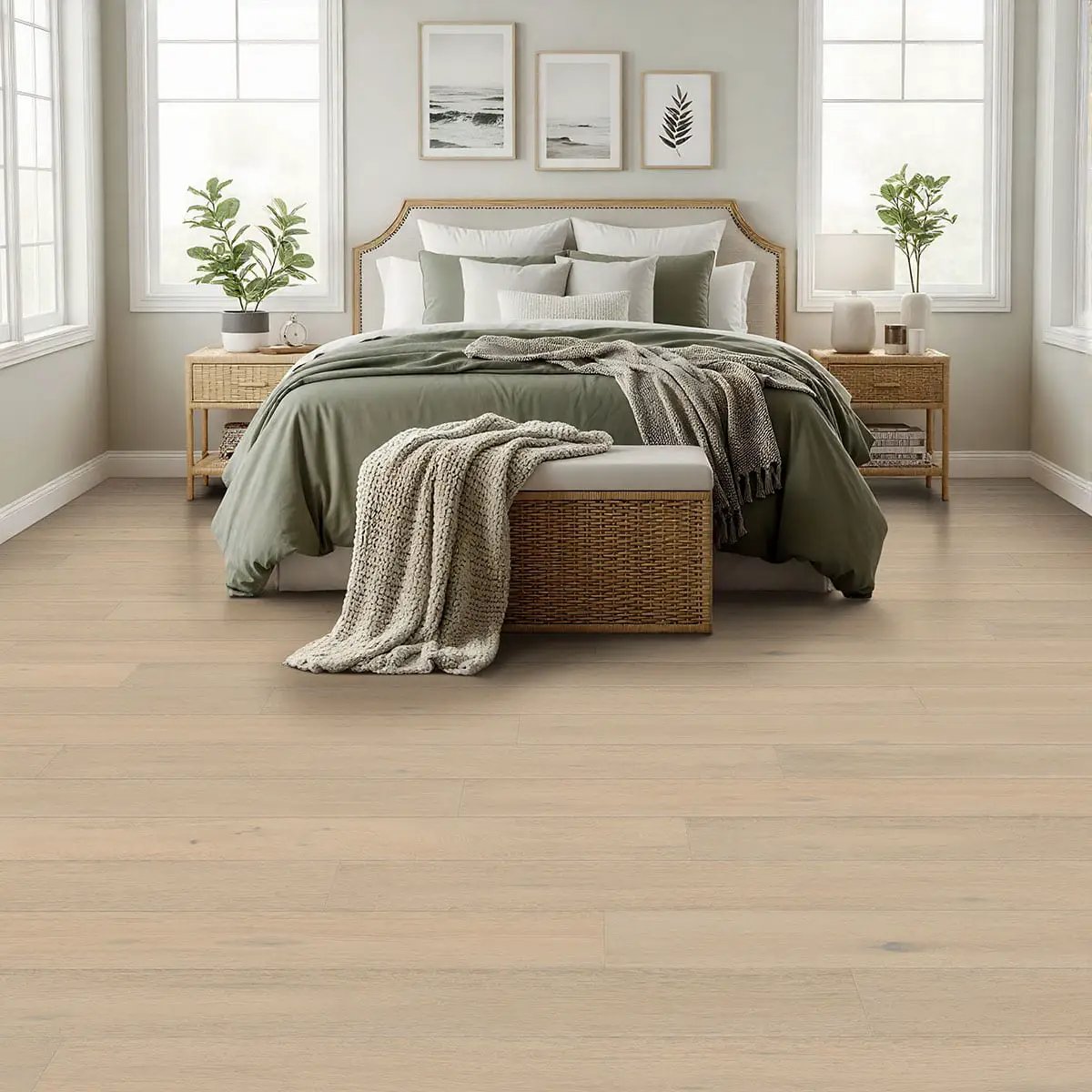 Ladson Mable Brushed T Molding Wood Look Moldings 2x0.25 in a finished room