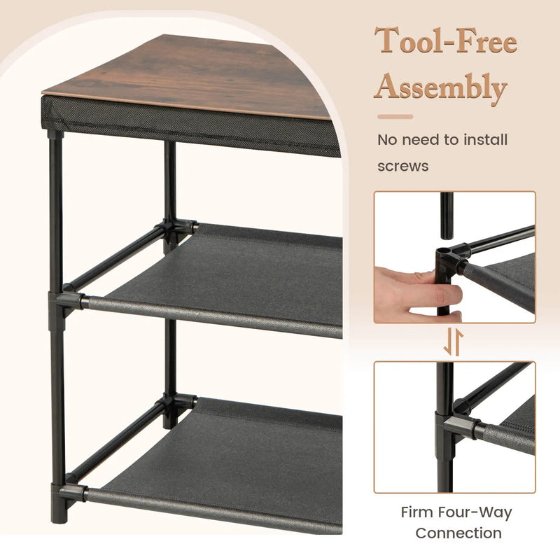 2-Drawer Nightstand with Removable Fabric Bins and Pull Handles by DirectDeals