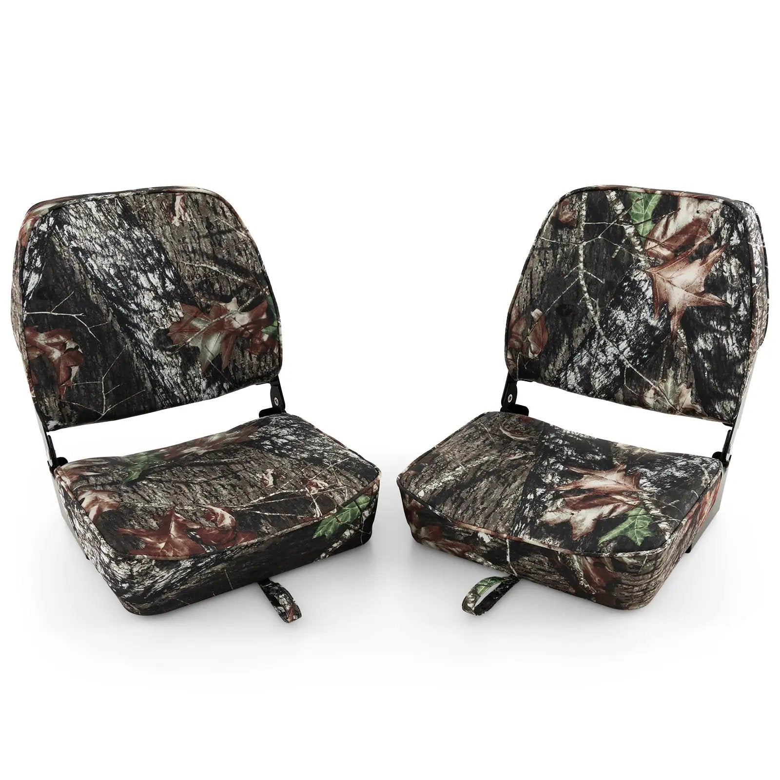 2-Piece Folding Boat Seat Set with Sponge Padding-Camouflage by DirectDeals