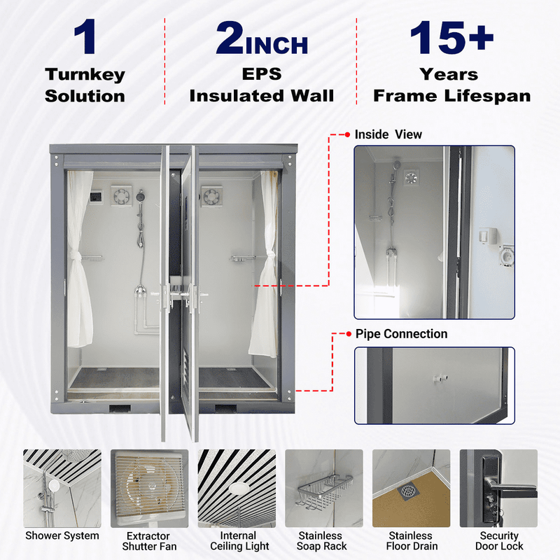 2 Private Mobile Shower Room by Chery Industrial