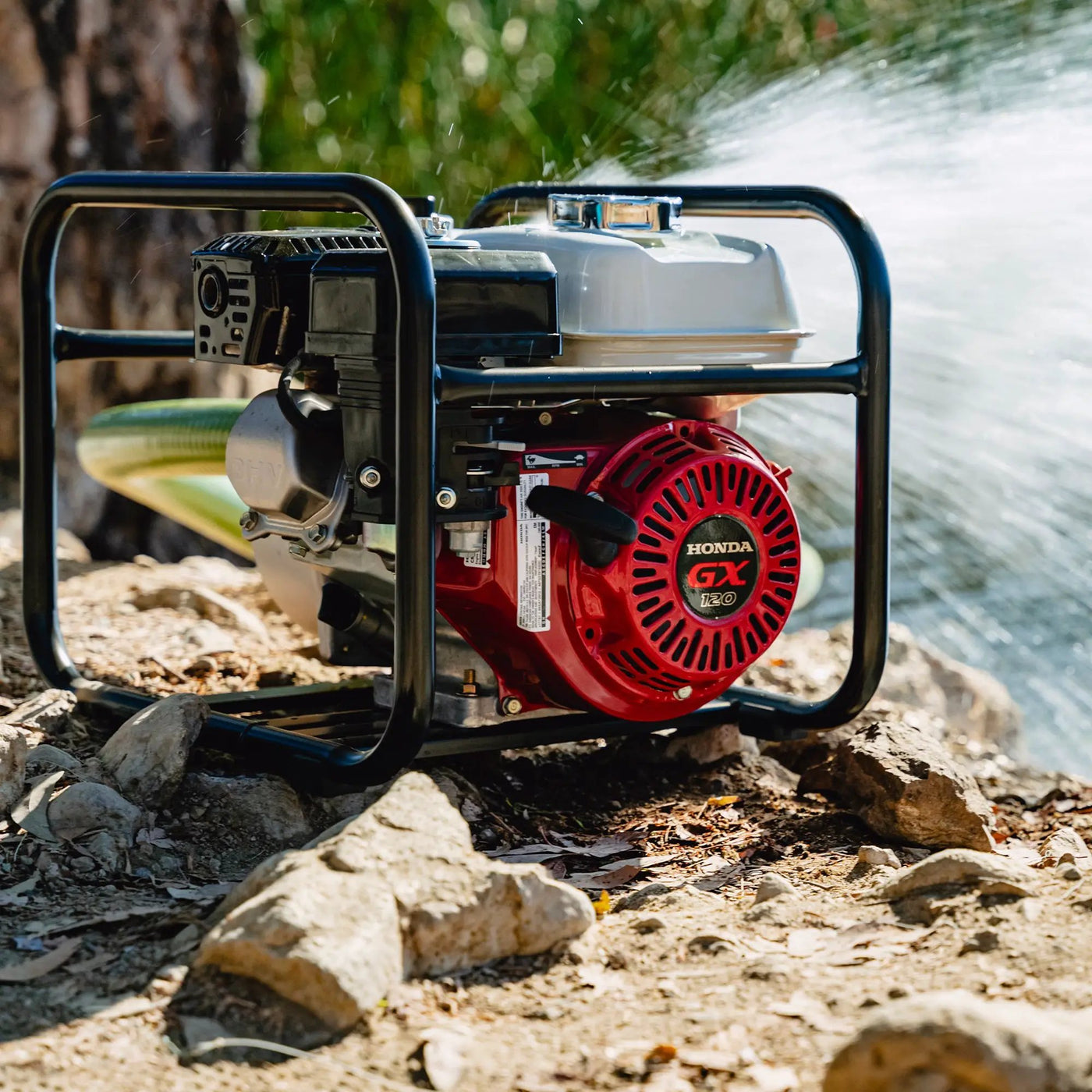 2 Inch Trash Water Pump 164 GPM 3.5HP GX120 powered by Honda Portable Utility by Tomahawk Power