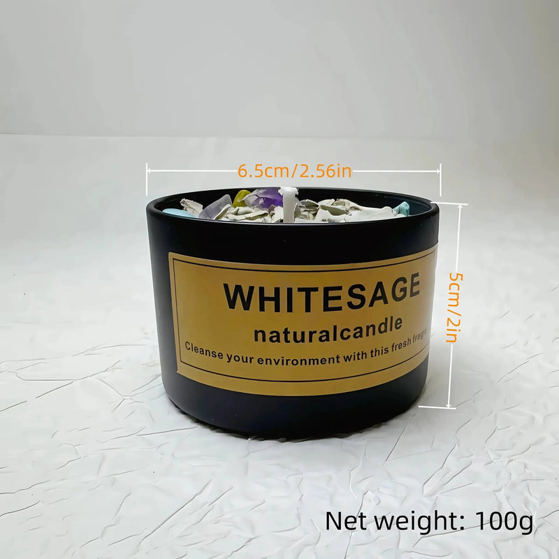 2 Pack Handmade Sage & Holy Wood Soy Wax Candles. by House Of Avana