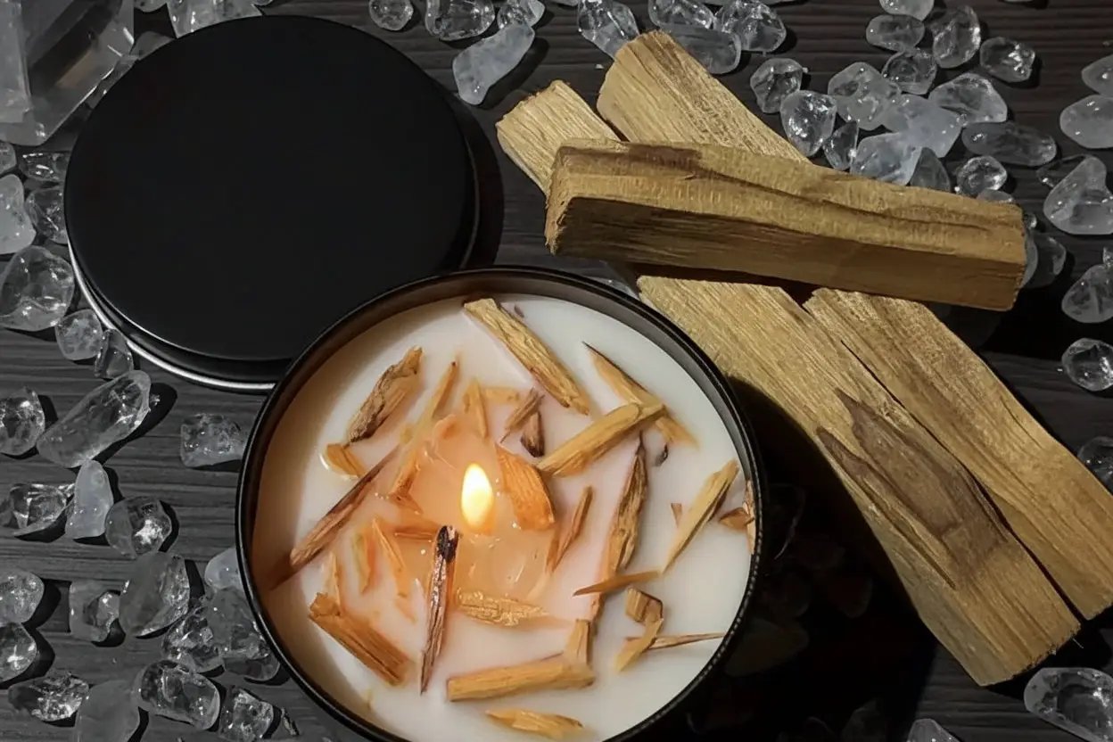 2 Pack Handmade Sage & Holy Wood Soy Wax Candles. by House Of Avana