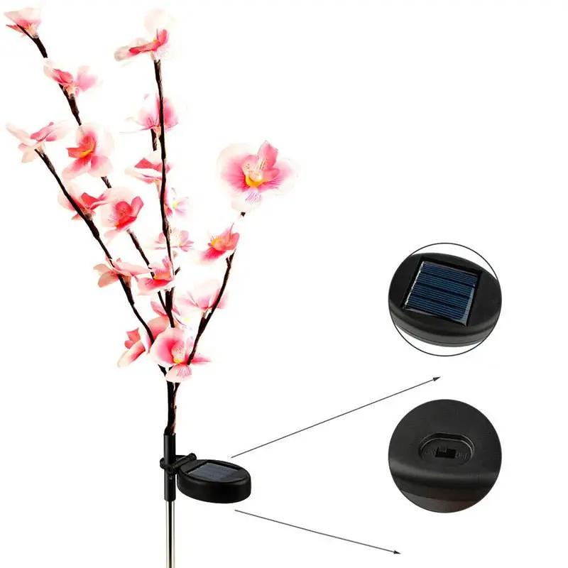 2 Pack Solar Orchid Flower Lights -40 Flowers by Outdoor Solar Outlet